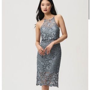 Jenny Yoo Collection Freya Midi Dress in Mayan Blue